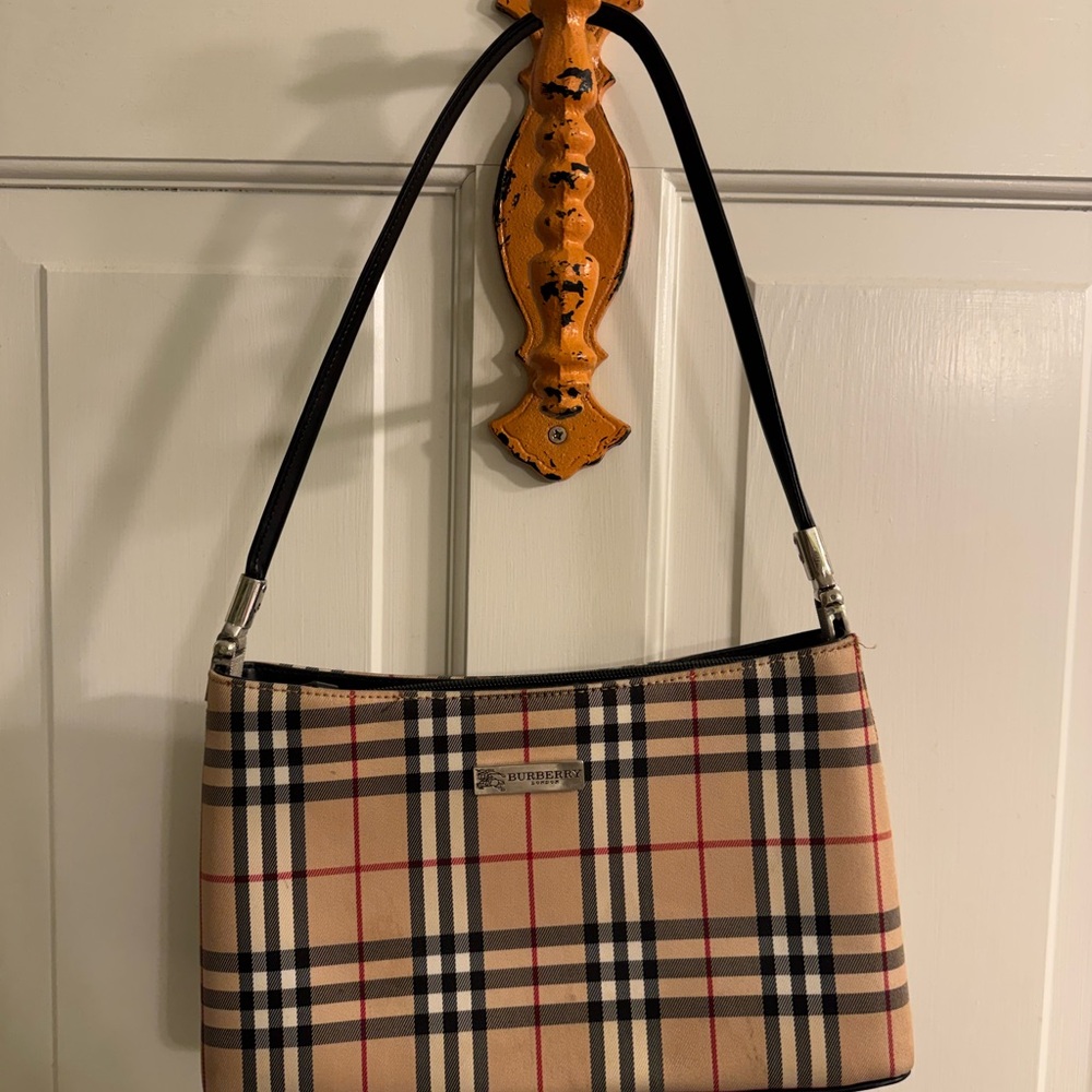 Burberry Classic Beige Plaid Shoulder Bag